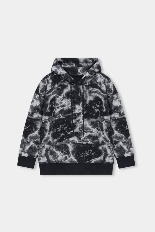 Marble Effect Hoodie