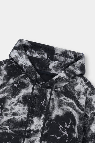 Marble Effect Hoodie