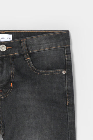 Slim Stright Jeans Gry