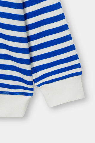 Blue Stripe Sweatshirt